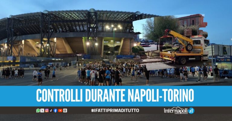 Brutta sorpresa per 64 tifosi del Napoli fuori al "Maradona", rimossi veicoli in sosta vietata