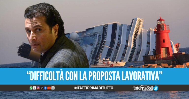 Francesco Schettino resta in carcere, l'ex capitano della Costa Concordia ha rinunciato alla semilibertà