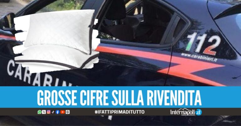 Nella fabbrica abusiva si producevano cuscini ipo-allergenici, denunciato e multato 52enne a Terzigno