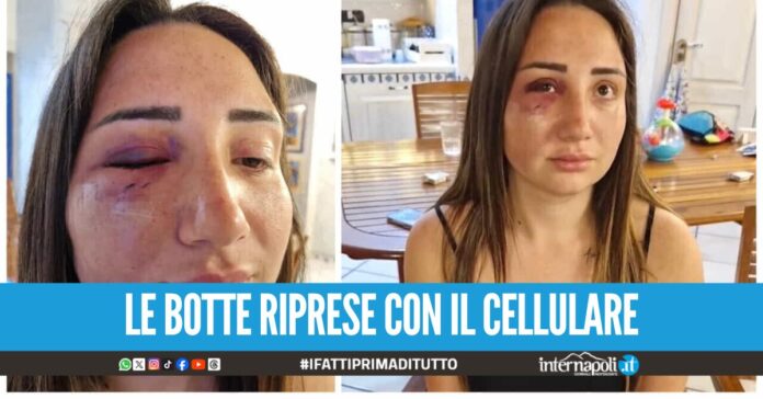 Gaia massacrata di botte dall’ex compagno, in un video lui la picchiava con il figlio in braccio