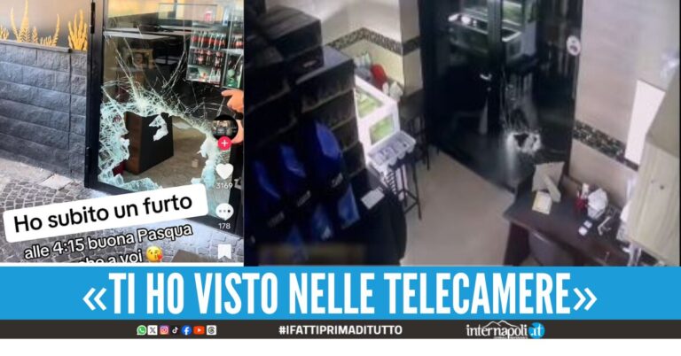 Furto alla Pescheria degli artisti di Sant’Antimo, il raid ripreso dalle telecamere