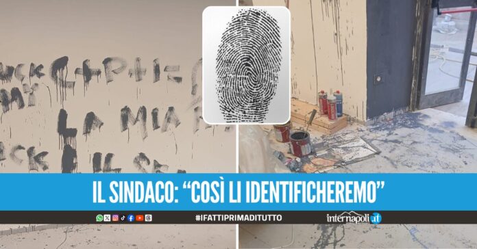Raid nel cantiere dell’ex Municipio a Casoria, vandali distratti lasciano le impronte