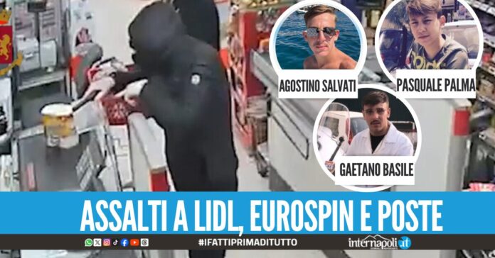 Rapine nei supermercati e Poste a Melito, Mugnano, Villaricca nomi e foto dei 5 arrestati