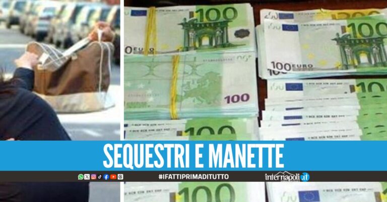 Scippo, droga e 65mila euro di euro falsi: 3 arresti dopo i pedinamenti a Napoli