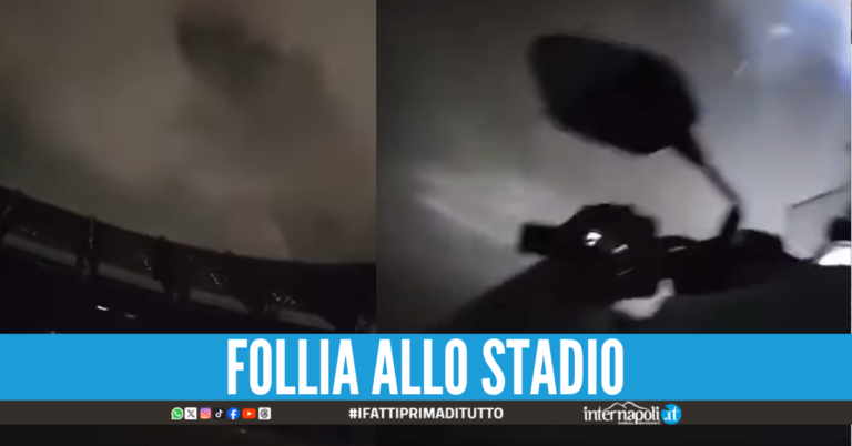 Scooter nella notte sul campo del Maradona scoppia la polemica