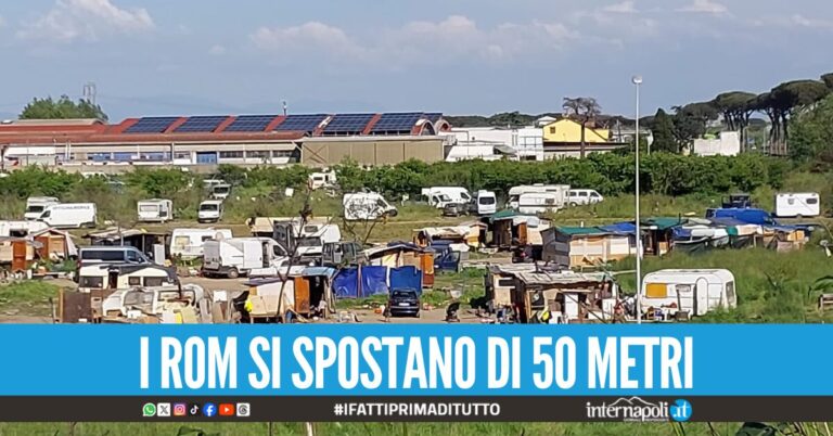 Sgombero campo rom di via Carrafiello a Giugliano, nulla di fatto