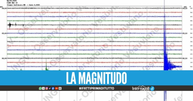 Terremoto alle 8.29 ai Campi Flegrei, la magnitudo è stata di 2.7