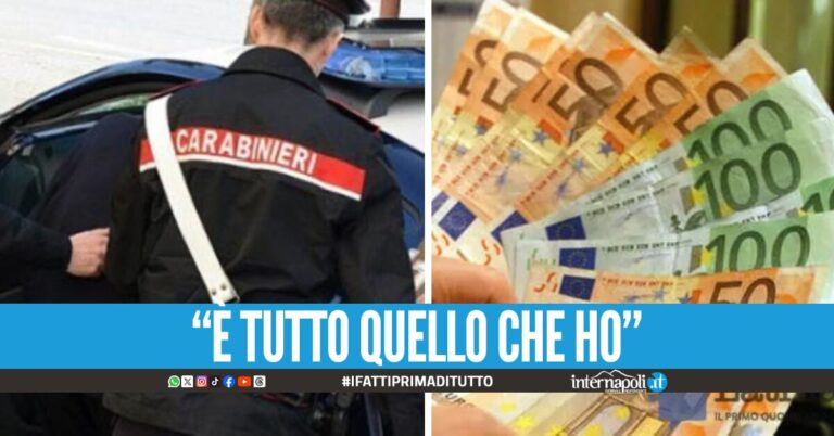 Tenta la truffa ma non si accorge dei carabinieri, 61enne napoletano arrestato dopo la fuga