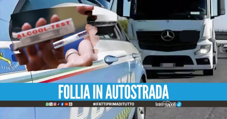Ubriaco alla guida di un tir sull'A16 Napoli-Canosa: patente ritirata e denuncia