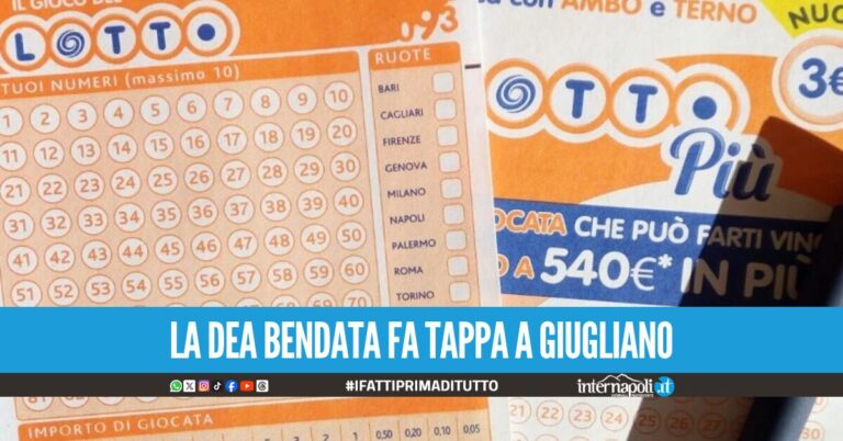 Vinti oltre 50mila euro con il Lotto in Campania, è festa anche a Giugliano