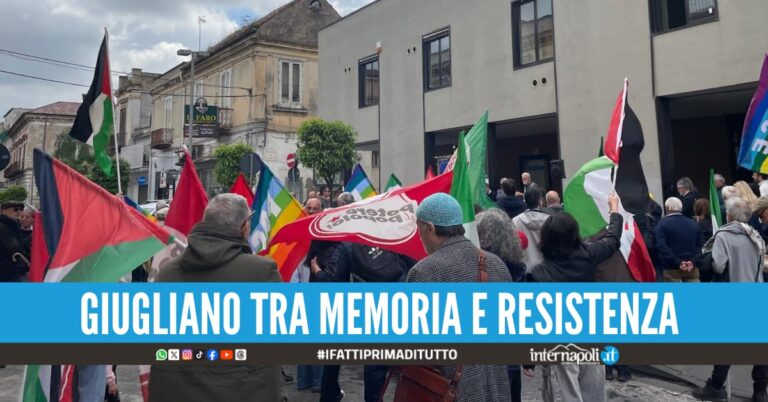 Festa della Liberazione, corteo a Giugliano: “La Resistenza del 25 Aprile non va dimenticata”