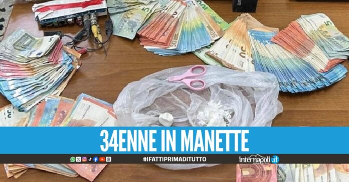 Blitz alle Case Nuove, sorpreso con droga e 11mila euro in contanti