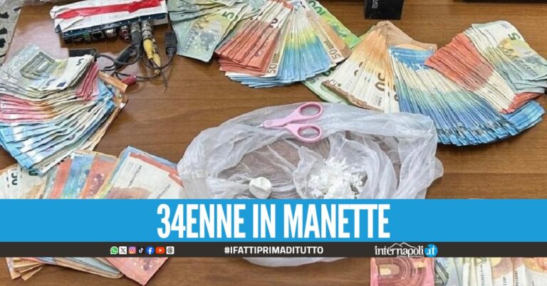 Blitz alle Case Nuove, sorpreso con droga e 11mila euro in contanti