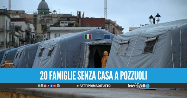 Bradisismo Campi Flegrei, 86 le persone sgomberate tra Pozzuoli e Bacoli