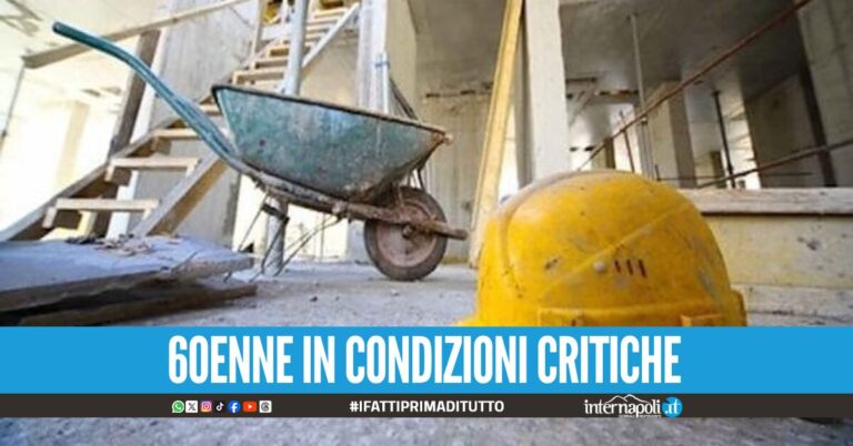Cade dall'impalcatura del cimitero: grave operaio di Ercolano