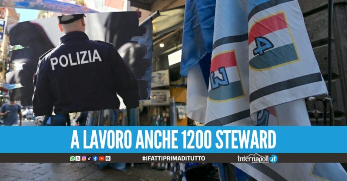 Città blindata per Napoli-Cagliari, 1800 agenti in strada per la possibile festa Scudetto