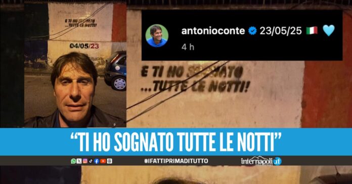 Conte emoziona i tifosi azzurri, lo scatto su Instagram: 