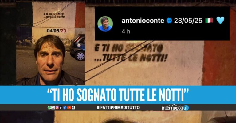 Conte emoziona i tifosi azzurri, lo scatto su Instagram: "23/05/25"