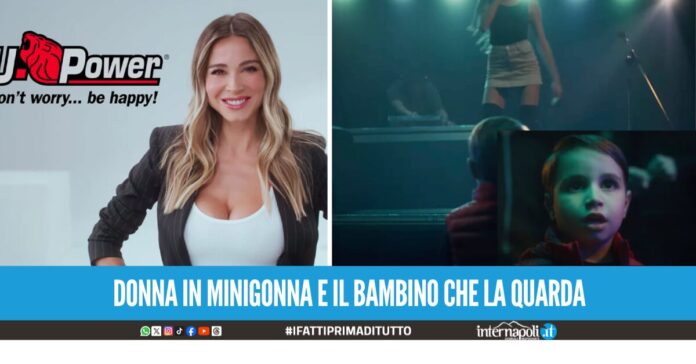 Pubblicità di UPower con Diletta Leotta eliminata perchè sessualizza un bambino di 7 anni. 
