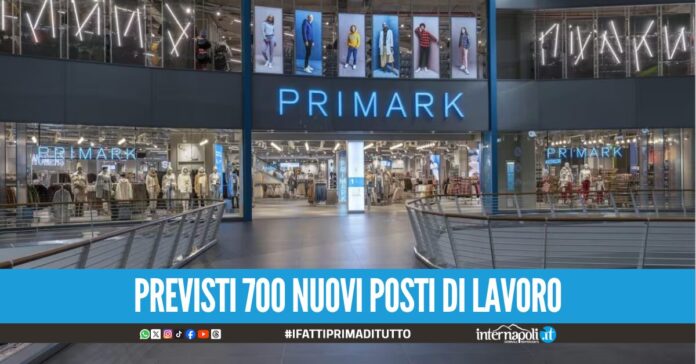Primark sbarca al Grande Sud di Giugliano, nuovo punto vendita anche a Pompei