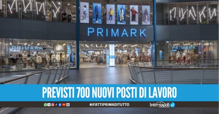 Primark sbarca al Grande Sud di Giugliano, nuovo punto vendita anche a Pompei
