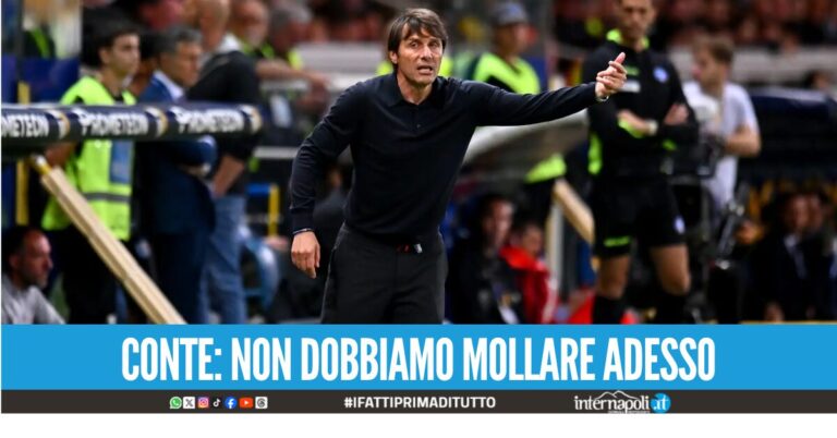 “Andiamo a prenderci lo Scudetto”. Conte non ci sarà in panchina contro il Cagliari ma suona la carica