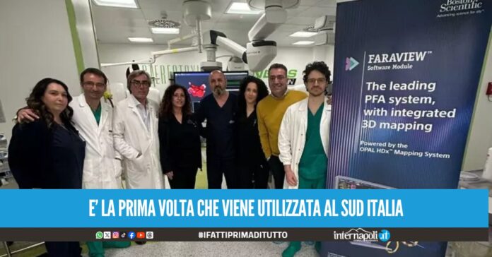 Fibrillazione atriale, all'Ospedale di Nola nuova tecnologia innovativa cura l'aritmia