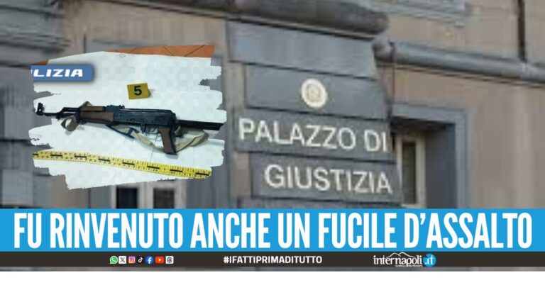 Arsenale di armi e droga in casa a Villaricca, condanna soft per Esposito