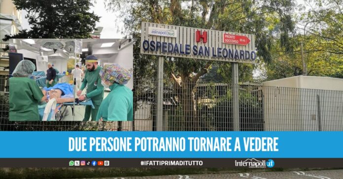 Espianto di cornee da donatore appena deceduto all'Ospedale San Leonardo: è la prima volta