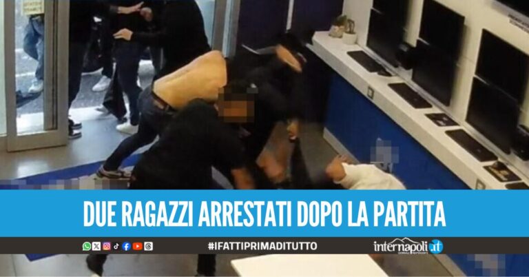 Aversa, scontro tra tifosi dopo la partita: aggressione al bar e al pullman della squadra