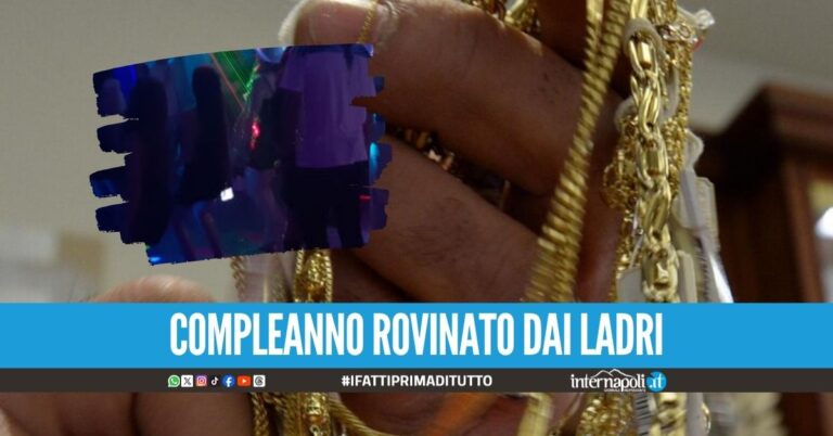 Rubano gioielli d'oro alla festa di 18 anni, 3 arresti nel Napoletano