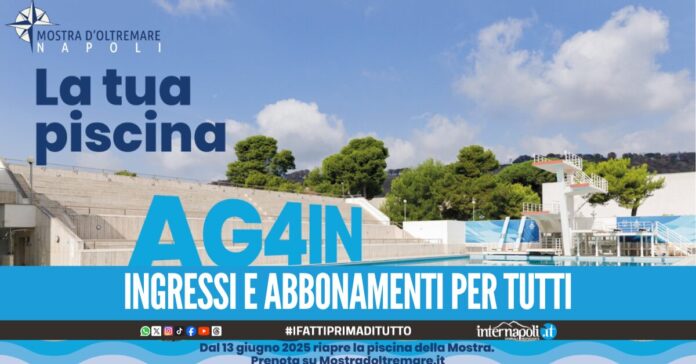 Napoli, riapre al pubblico la piscina della Mostra d'Oltremare