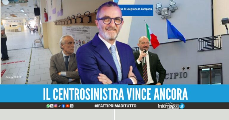 Elezioni Giugliano, Diego D'Alterio festeggia la vittoria al primo turno