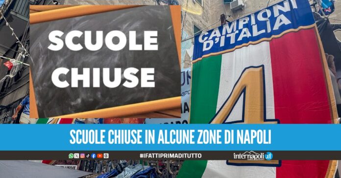 Festa Scudetto, lunedì scuole chiuse in tre quartieri di Napoli