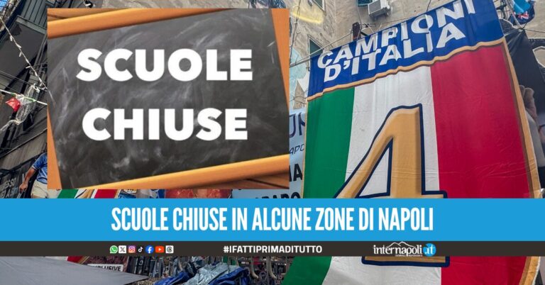 Festa Scudetto, lunedì scuole chiuse in tre quartieri di Napoli