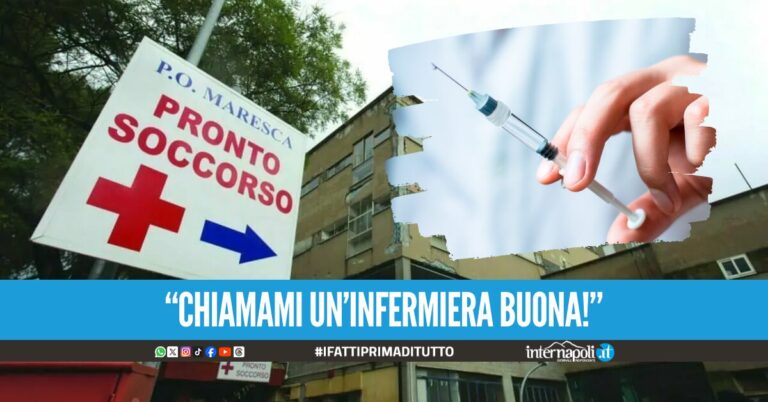 Follia in ospedale nel Napoletano, infermiere minacciate dal paziente con un ago