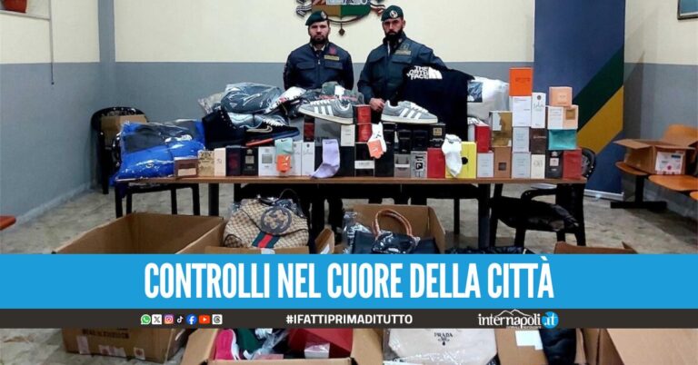 Gadget del Napoli e borse di Gucci e Prada, ma era tutto 'pezzotto': maxi sequestri a Napoli