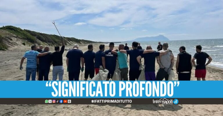 I detenuti di Napoli ripuliscono le spiagge, rimossi 3700 kg di rifiuti