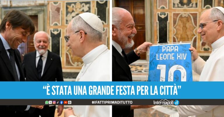 Il Napoli incontra il Papa: Complimenti per la vittoria, il vostro successo ha un valore sociale