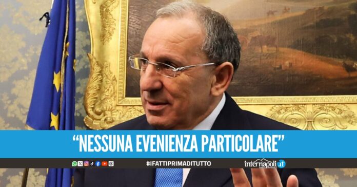 Il Prefetto di Napoli dopo le scosse: 