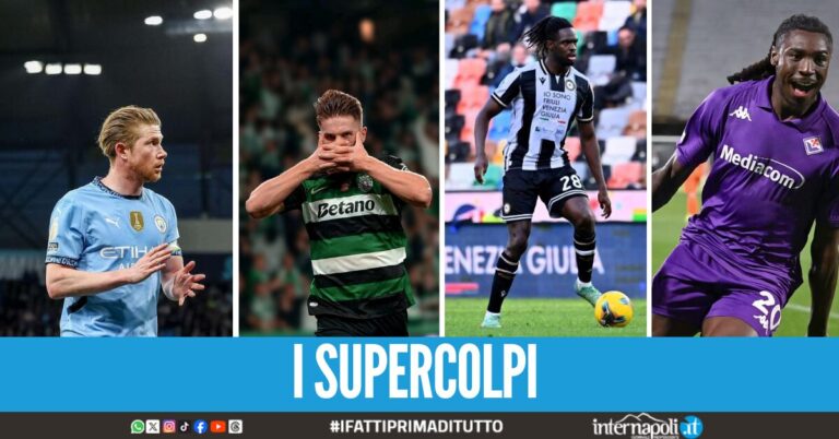 napoli mercato de bruyne david gyokeres kean