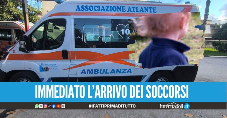 "Aiuto sono per strada, mio figlio non respira": bimbo rianimato dai sanitari a Giugliano