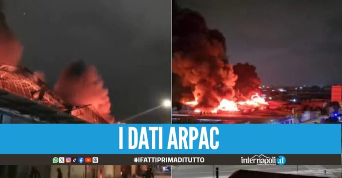 Alta concentrazione di diossina nell'aria a Barra dopo l'incendio dei capannoni, il triste dato