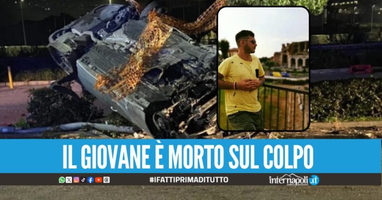 Sbanda e si ribalta con l'auto, Alessio muore a 26 anni nel Casertano