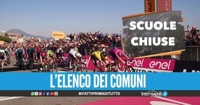 Il Giro d'Italia fa tappa a Napoli, scuole chiuse in 8 comuni per il passaggio della carovana