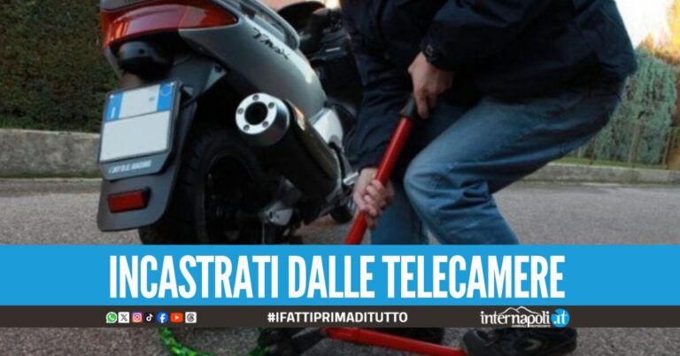 Rubano una Vespa e uno scooter in poche ore, due arresti in Costiera Sorrentina