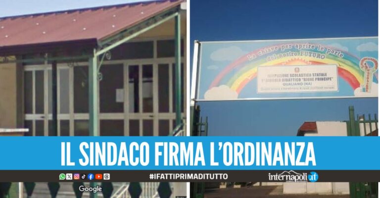 Danni dopo le ultime scosse di terremoto, chiude la scuola "Canonico Migliaccio" a Qualiano