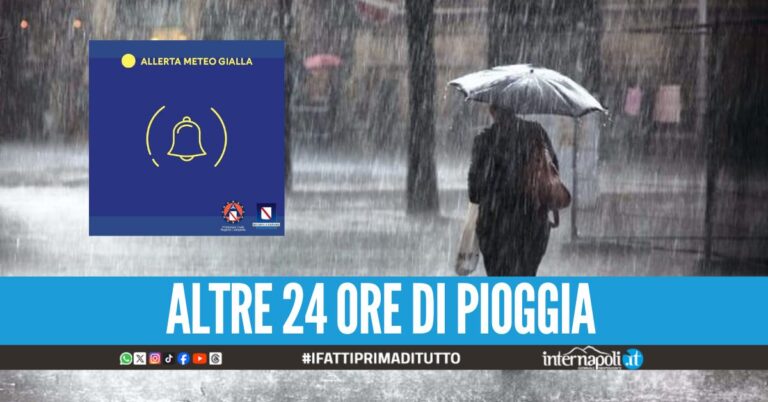Napoli e la Campania ancora nella morsa del maltempo, diramata una nuova allerta meteo