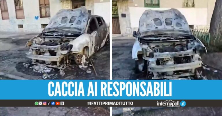 Paura al rione Berlingieri, auto data alle fiamme nella notte