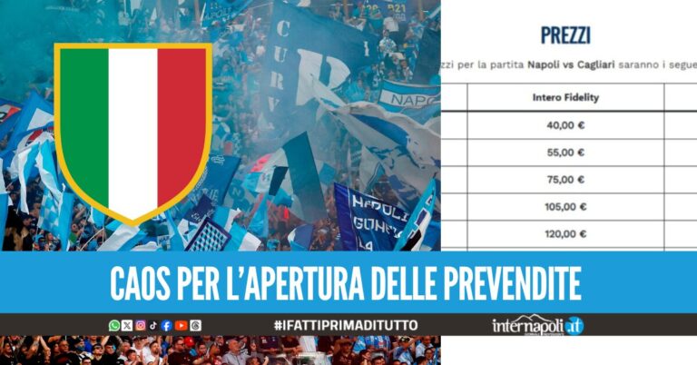A Napoli è ufficialmente clima "Scudetto", TicketOne già in tilt per i biglietti del match contro il Cagliari